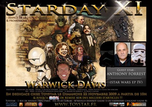 STAR WARS STARDAY TOY STAR WARWICK DAVIS 