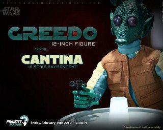 STAR WARS SIDESHOW GREEDO CANTINA R2D2 C3P0 12 POUCES