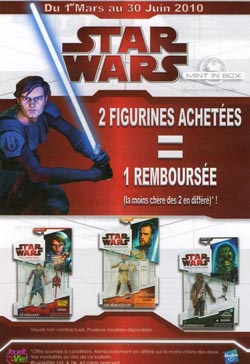 promo hasbro star wars figurine remboursee