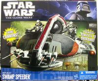 star wars hasbro clone wars vaisseau vehicule swamp speeder