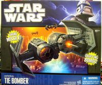 star wars hasbro clone wars vaisseau vehicule tie bomber