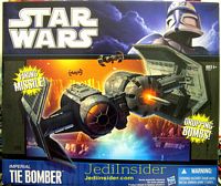star wars hasbro clone wars vaisseau vehicule tie bomber