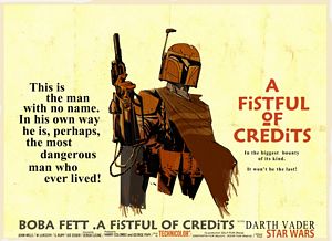 star wars rick lacy fistful of credits poster