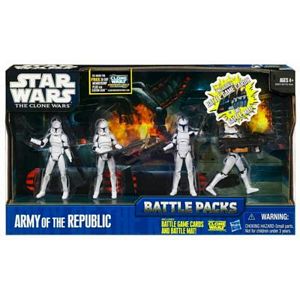 star wars hasbro battle packs the clone wars army of the republic