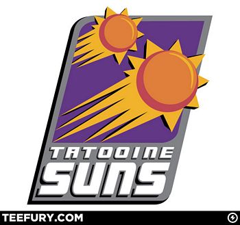 star wars tatooine Suns teefury phoenix suns NBA