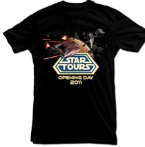 star wars star tours 2 tee shirt stylo lightsaber