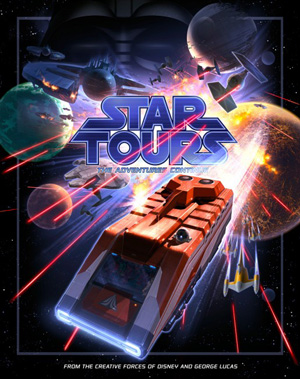 star wars disney star tours II poster officiel