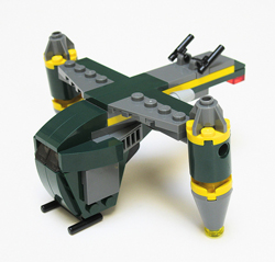 star wars lego brickmaster mini gunship bounty hunter