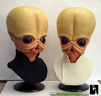 star wars Sideshow figrin dan life size buste making of