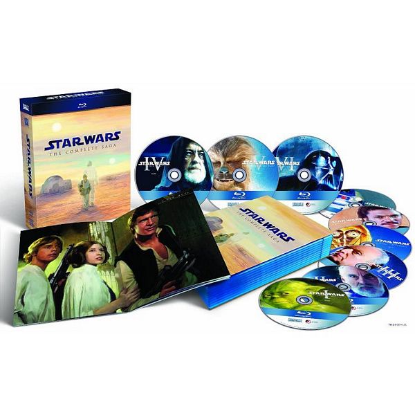 Star Wars The Complete Saga on Blu-Ray detail set