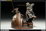 star wars sideshow diorama senate duel faux bronze yoda sidious
