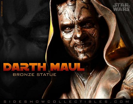 Star Wars Sideshow Bronze Darth Maul Statue
