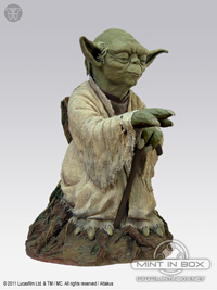 star wars attakus Yoda using the force statue