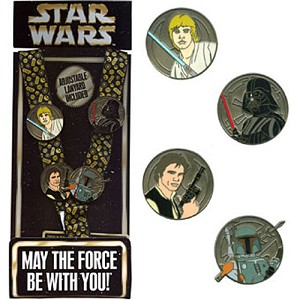 star wars pins trading dinsyeland paris lanyard pins set
