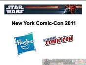 star wars hasbro panel preseantion NYCC 2011