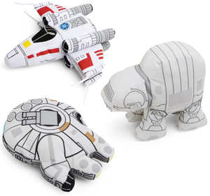star wars peluche vehicules at-at faucon millenium x-wing
