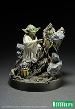 star wars kotobukiya yoda empire strike back diorama use the force