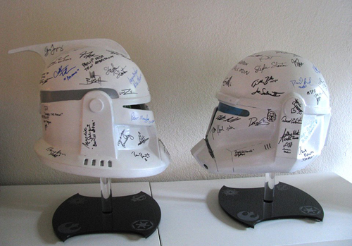 star wars auction authographed helmet fan days princess leah