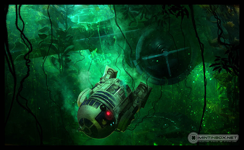 Star Wars artwork benjamin carr R2-D2 Perfectly safe for droids

