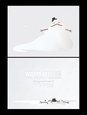 Star Wars Christmas cards 2012 jabba the hutt