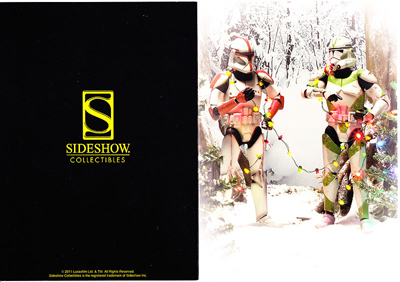 star wars sideshow clone troopers chrismas cards
