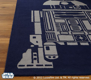 star wars tapis R2-D rug droides