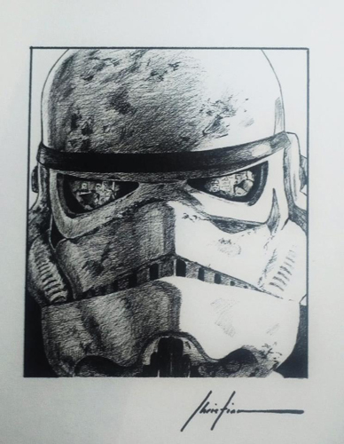 star wars artwork christian wagonner stormtrooper droid you re looking for celebration VI