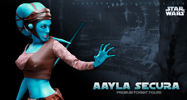 star wars sideshow collectibles Aayla Secura Premium Format Statue Preview