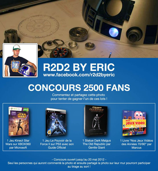 star wars mintinbox facebook r2-d2 by Eric concours 2500 fans