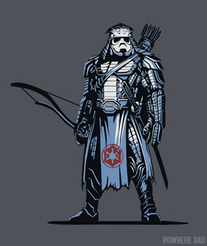 star wars nowherebad samurai trooper tee-shirt