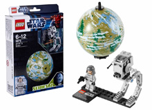 star wars lego planet set serie 2 bespin yavon endor at-st cloodcity x-wing