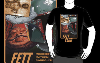 star wars red bubble tee shirt fett club