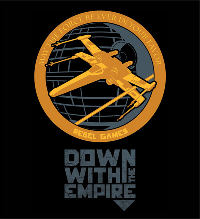 star wars tee shirt riptapparel hunger game down with the empire