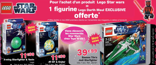 star wars toys r us catalogue promo ete 2012 lego