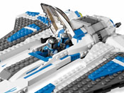 star wars lego Pre Vizsla's Mandalorian Fighter Palpatine Arrest