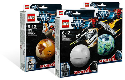 star wars lego buildable galaxy planet set serie 1 3-pack