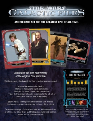 Star Wars Topps Galactic Files Trading Card Set