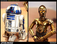 star wars sideshow collectibles R2-D2 C-3PO droids premium format exclu regular