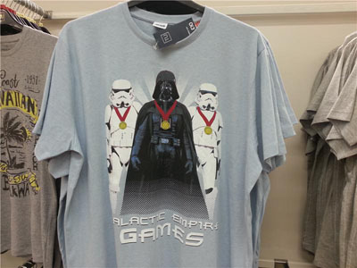 star wars jeux olympique tee shirt empire galactic games