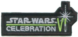 star wars celebration VI merchandisning official store tee shirt badges programmes patches
