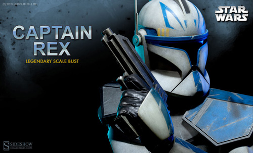 star wars sideshow  collectibles captain rex legendary scale bust clone trooper the clone wars
