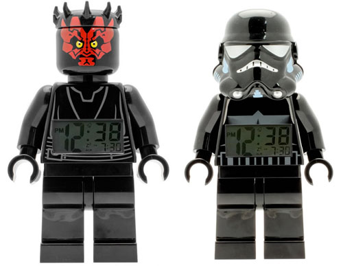 star wars lego clocks horloges reveil darth maul shadow trooper