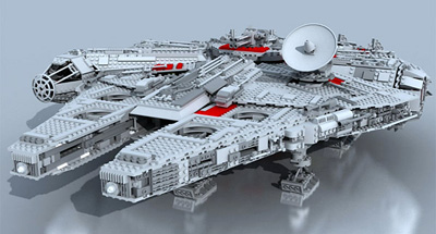 star wars lego video modeling 3D UCS star destroyer etoile noir death star