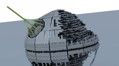 star wars lego video modeling 3D UCS star destroyer etoile noir death star