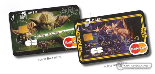 star wars Banque populaire carte bleu credit card france expo les jouets star wars