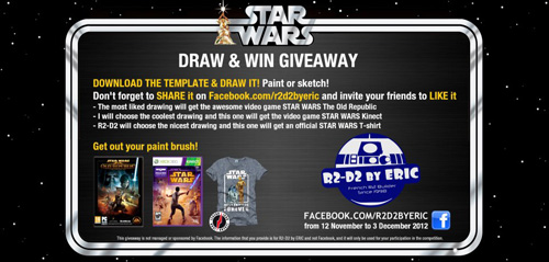 star wars facebook R2-D2 by eric fan pages 5000 concours