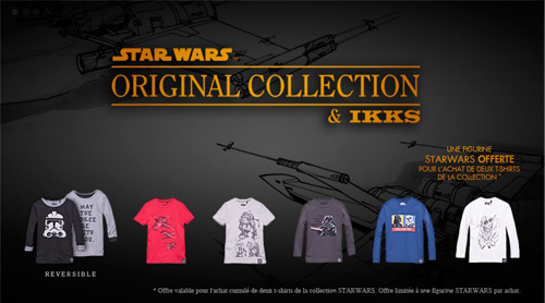 star wars IKKS vetements tee-shirt france promo IKKS enfants original collection