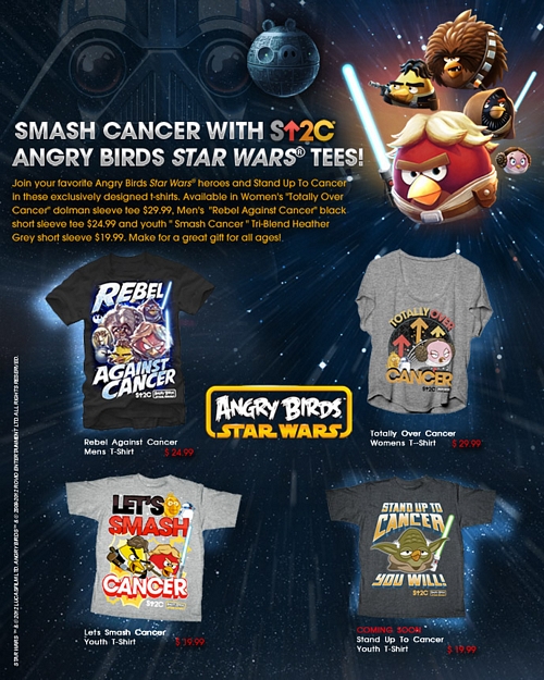 Star Wars Angry Birds SU2C Tees
