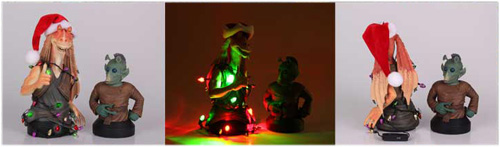 star wars gentle giant mini bsute PGM 2012 holidays jar jar binks Wald light up