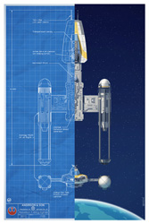 star wars artwork tomthy anderson blueprint x-wing Y-Wing faucon millenium